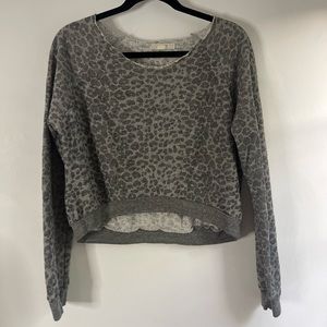 Off-shoulder Cheetah Top